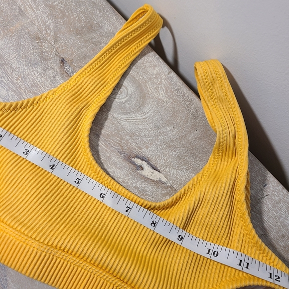 Cupshe Yellow Ribbed Bikini Set - Picture 8 of 11
